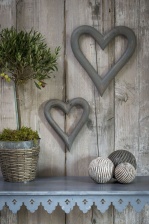 Grey Chunky Hanging Heart (Large) by Retreat